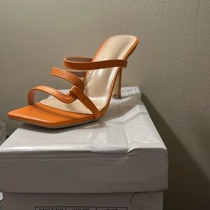 Funky Mule Sandals For Women, Cut Out Design Stiletto Heeled Sandals